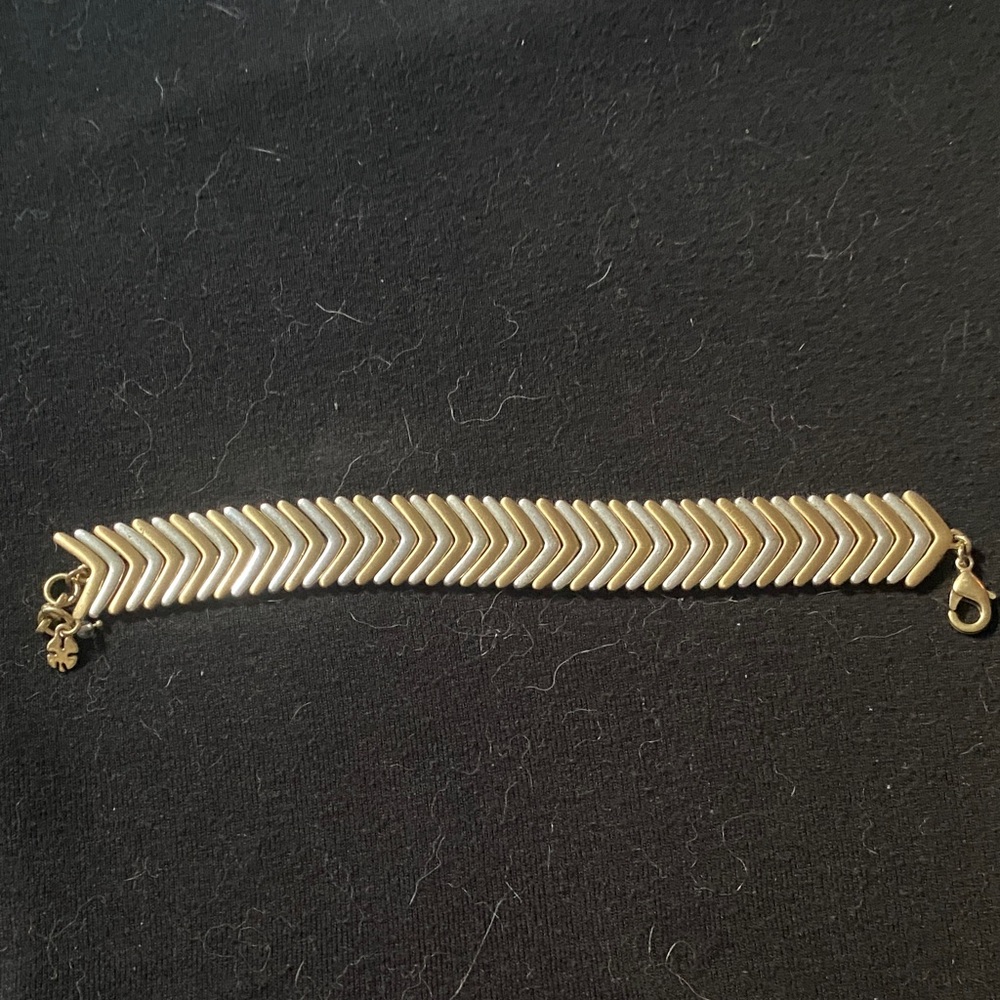 3/$15. Lucky Brand Gold and Silver Chevron Bracelet